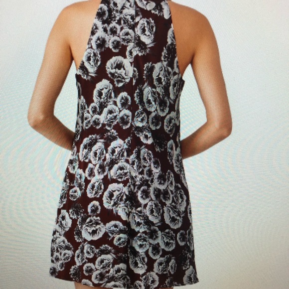 Bordeaux floral Suzi swing dress - Picture 2 of 4